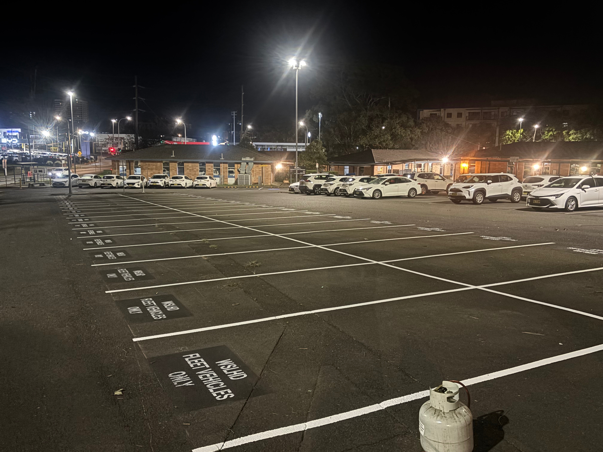 Fleet car park restripe